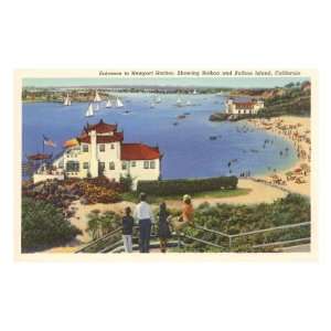  Newport Harbor, Balboa Premium Poster Print, 18x12: Home 