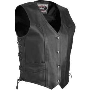  Road Plain Leather Vest, Size Lg, Gender Womens 051 LG Automotive