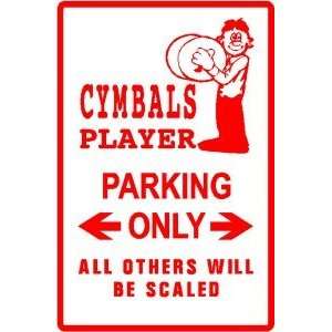  CYMBAL PLAYER PARKING sign * street music: Home & Kitchen