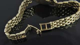 Lucien Piccard 14K Gold Mother of Pearl & Diamond Ladies Bracelet 