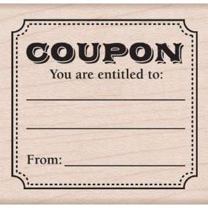  Hero Arts Woodblock Stamp, Entitled Coupon Arts, Crafts & Sewing