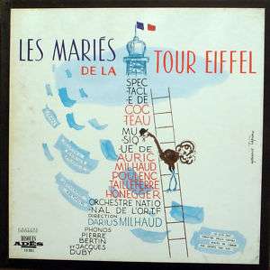 JEAN COCTEAU Les Maries de la Tour Eiffel ADES 15501  