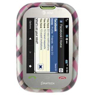 Pink Plaid Phone Case for Pantech ATT Pursuit P9020  