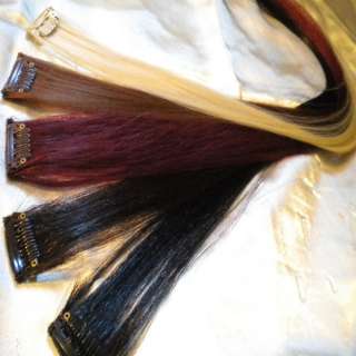 clip on in 18 Human Hair alternative extensions 14 colors to 