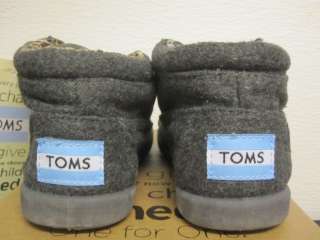 Toms Youth Charcoal Wool Botas BNIB Size Y12 Y6 $50  