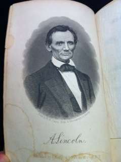 1860 RARE ABRAHAM LINCOLN CAMPAIGN BIOGRAPHY Book PRESIDENT ELECTION 