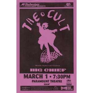  The Cult Denver Original Concert Poster 1997