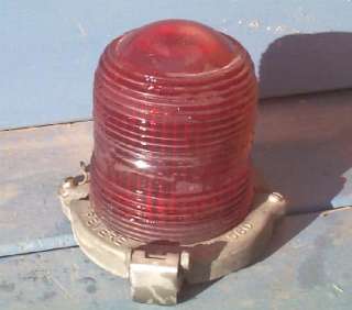 Vintage Antique Red Glass Globe Light Fixture Covers Railroad 