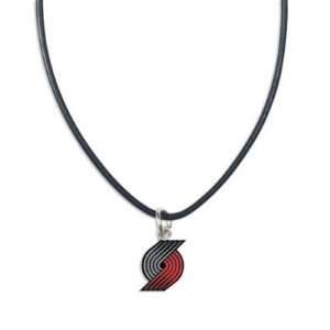  Portland Trail Blazers Official Logo 18 Leather Necklace 