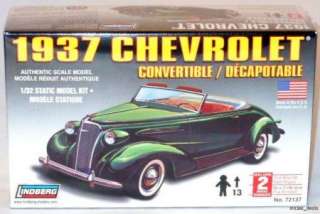 Lindberg 1:32 1937 Chevrolet Convertible Plastic Scale Model Kit 