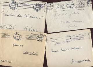 FINLAND 1940 45 WW2 SOLDIERS MAIL ARMY POST COVERS x 12  