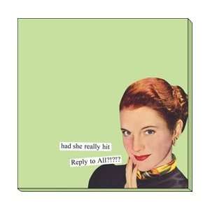  Anne Taintor Reply to All Sticky Note