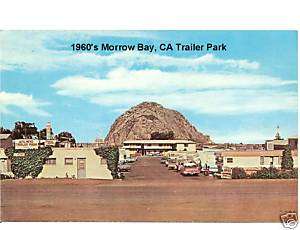 1960s Morrow Bay CA Trailer Park / Novelty PC Magnet  