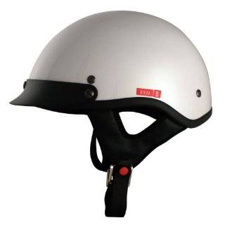VCAN V531 Solid White Medium Half Helmet