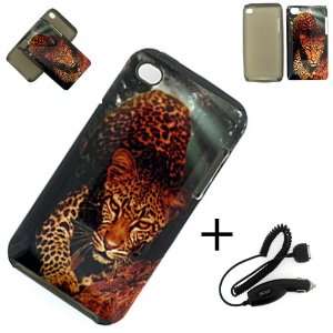 com Apple iPod Touch 4G HYBRID (2 IN 1) CASE LEOPARD COVER CASE + CAR 