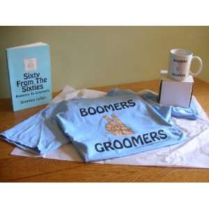   Boomers To Groomers, B2G with Blue Large size T shirt 