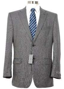 NWT Jones NY 38R Mens Charcoal Textured Wool Suit $475  