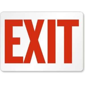    Exit (red on white) Aluminum Sign, 36 x 24 Office Products
