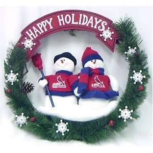  St. Louis Cardinals Team Snowman Wreath: Sports & Outdoors