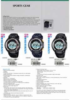 Casio Pedometer Step Counting Lap Watch SGW 200 1V New  