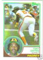 TONY GWYNN 1983 Topps Baseball RC Card #482  