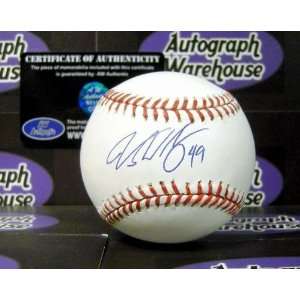  Vance Worley Signed Baseball   Autographed Baseballs 