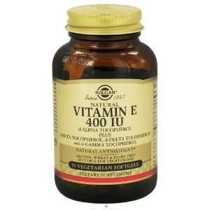 Solgar   Vitamin E d Alpha Tocopherol 400 IU   50 Vegetarian Softgels