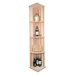  Designer Wine Rack Kit   Vertical Quarter Round Shelf Rack 