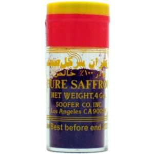 Sadaf Saffron Powder, Pure, 4.5 Grams  Grocery & Gourmet 