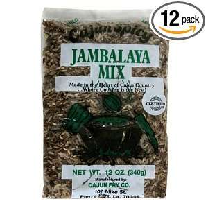 Cajun Fry Jambalaya Mix, Mild, 12 Ounce Bags (Pack of 12):  