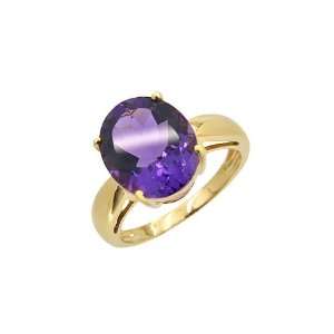  9ct Yellow Gold Amethyst Ring Jewelry