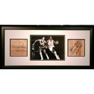  Lenny Wilkens and Dave Bing Autographed Floorboard Sports 