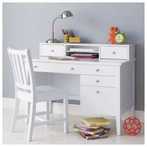    Kids Dressers: Kids White Blake Desk & Hutch: Home & Kitchen