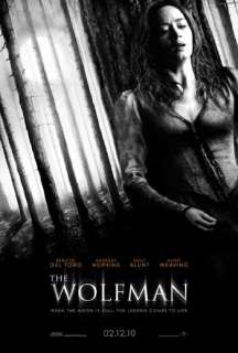 WOLF MAN   Orig DS 27x40 movie poster 2010  EMILY BLUNT  