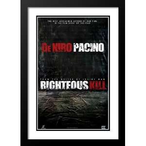 Righteous Kill 32x45 Framed and Double Matted Movie Poster   Style C 
