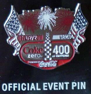 2011 Coke Zero 400 at Daytona NASCAR Pin Dave Ragan Won  