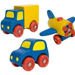  First Vehicles Set Wooden Toys: Baby