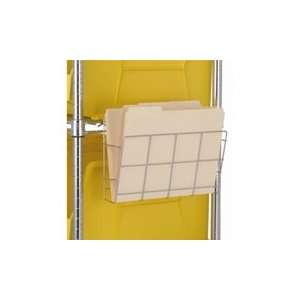 Chrome Wire Shelving Document Holder:  Industrial 