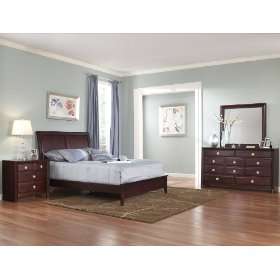   Aurora Wood Collection 4 Piece King Size Bedroom Set