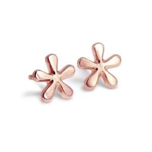  Alex Woo Little Seasons 14k Rose Gold Daisy Earrings 