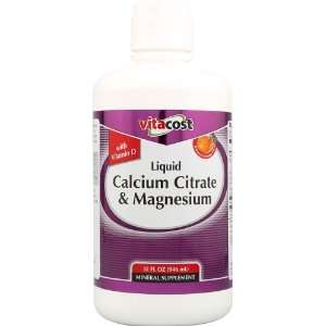  Vitacost Liquid Calcium Citrate & Magnesium with Vitamin D 
