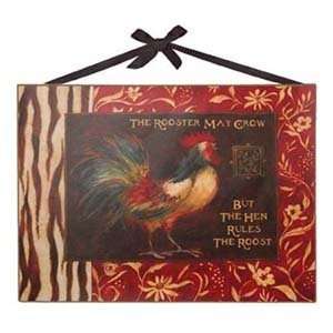  Safari Rooster Metal Sign: Home & Kitchen