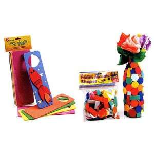  72150 Craft Foam Shapes   Assorted Mosaic (150): Toys 