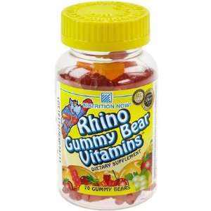  Rhino Gummy Bears Vitamins   70 count (Pack of 4) Health 