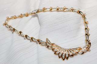 BEAUTIFUL VINTAGE WHITE RHINESTONE JOMAZ NECKALCE  