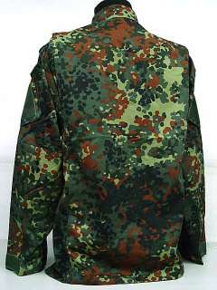 German Camo Woodland BDU Field Uniform Shirt Pants L  