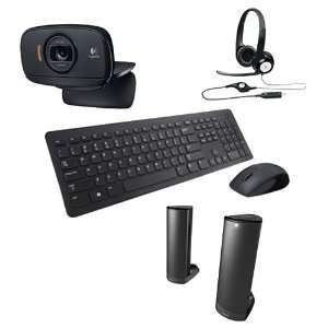   Wireless Keyboard and Mouse Combo with AX210 Speakers and Electronics