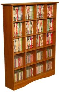 Oak 400 CD/DVD Media Storage Tower/Shelf/Bookcase  