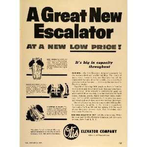  1947 Ad Otis Elevator Company Escalator Safety Features 