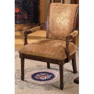  Occasional Accent Arm Chair Antique Oak Finish: Home 